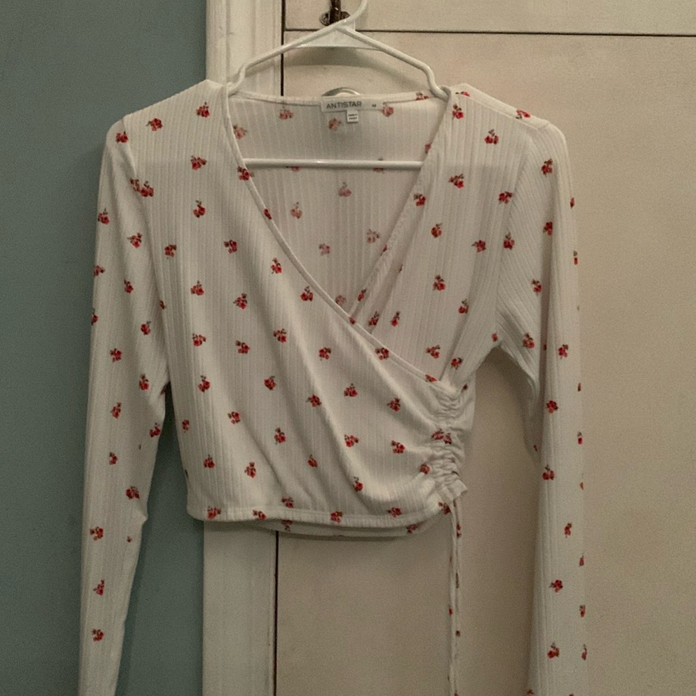 Antistar rouched floral longsleeve